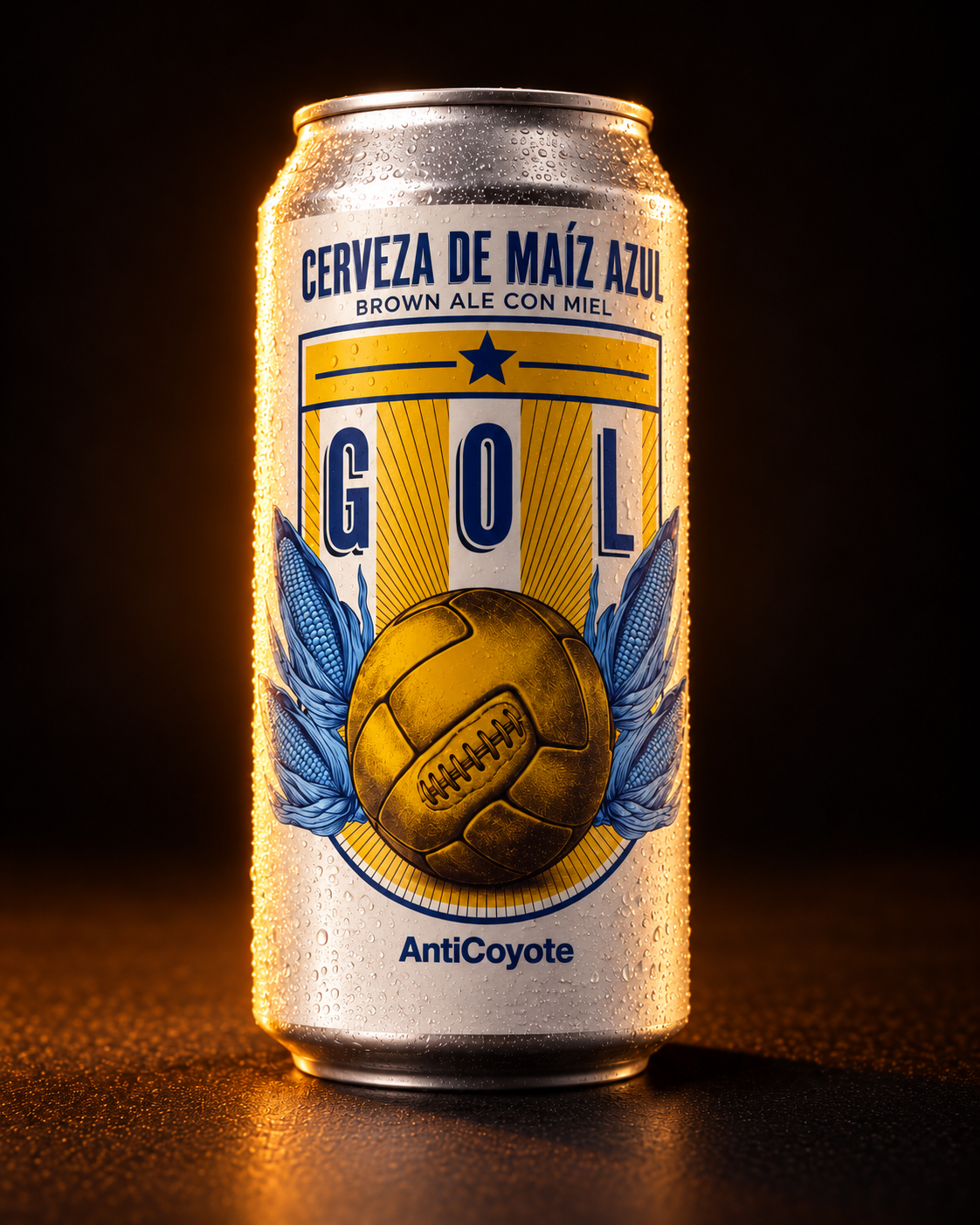 Lata de Gol Brown Ale con miel de Punto Azul