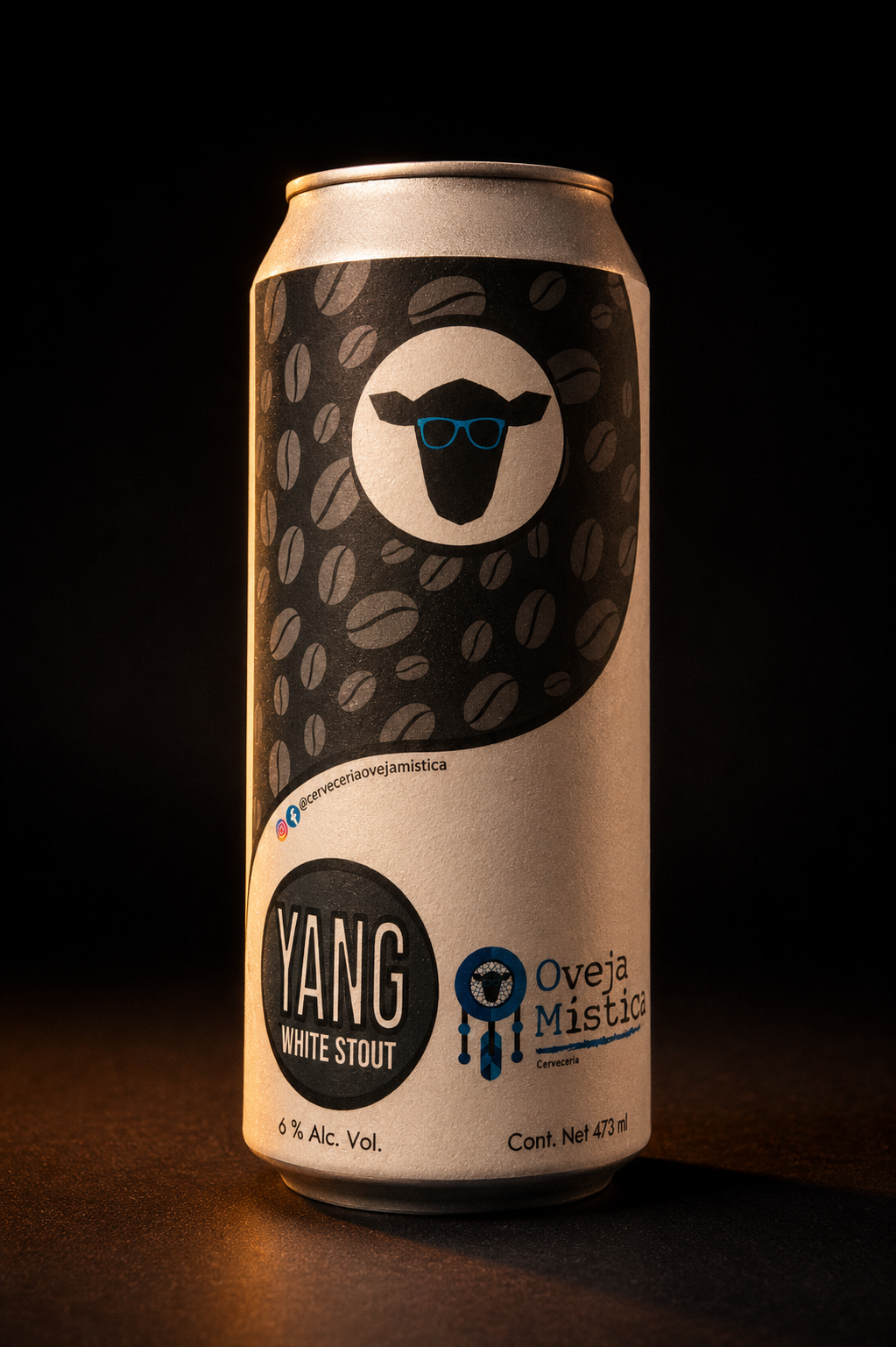 Lata de Yang White Stout de Oveja Mística